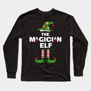 The Magician Elf Matching Family Christmas Pajama Party T-Shirt Long Sleeve T-Shirt